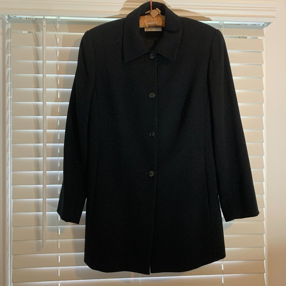Fabulous Gianni black wool long jacket